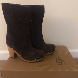 UGG “Annaliza” Suede Clog Boots